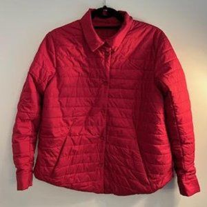 Lululemon lightweight reversible quilted shirt/jacket. (Red, size 8)